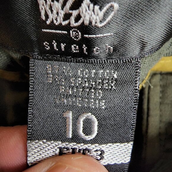 Massimo‎ Pants Casual Womens Size 10 fit 3 Stretch Grey Straight Leg Flat Front - Picture 4 of 12